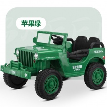 儿童电动车亲子互动推把车可坐大人四驱遥控宝宝玩具车男女孩童车