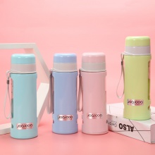 新款时尚防摔480ml玻璃水杯 小清新便携式礼品杯茶杯logo水杯