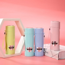 现货简约纯色小清新学生玻璃杯 时尚创意礼品杯茶杯运动健身水杯