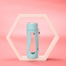 现货简约纯色小清新学生玻璃杯 时尚创意礼品杯茶杯运动健身水杯