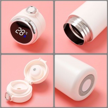 智能保温杯显示温度304食品级不锈钢杯子礼品刻字logo豌豆杯