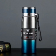 新款不锈钢保温杯便携大容量吊带保温壶旅行户外运动水壶礼品