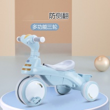 新款儿童三轮车1-6岁宝宝手推车脚踏车带音乐大号幼童童车滑行车