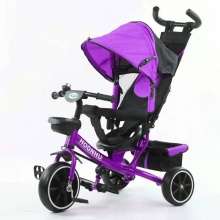 多功能四合一1—6岁儿童三轮车轻便手推脚踏车 发泡轮