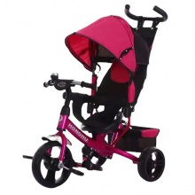 多功能四合一1—6岁儿童三轮车轻便手推脚踏车 发泡轮