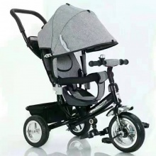 多功能四合一1—6岁儿童三轮车轻便手推脚踏车 发泡轮