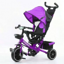 多功能四合一1—6岁儿童三轮车轻便手推脚踏车 发泡轮