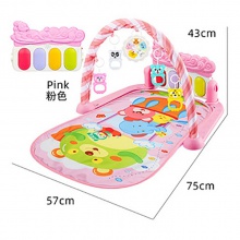 婴儿3-6-12个月音乐健身架 宝宝0-3岁脚踏琴爬行垫玩具