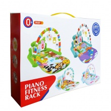 婴儿3-6-12个月音乐健身架 宝宝0-3岁脚踏琴爬行垫玩具