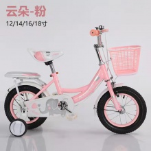 新款儿童自行车女 2-9岁公主单车12寸14寸16寸18寸脚踏车