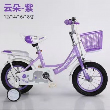 新款儿童自行车女 2-9岁公主单车12寸14寸16寸18寸脚踏车