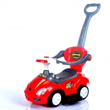 带推把带护栏童车儿童溜溜车带音乐1-3岁宝宝扭扭车 推把滑行车