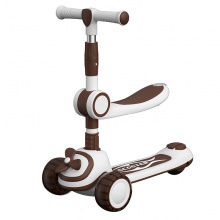 滑板车儿童车 1-3岁宝宝可坐可滑一键折叠工厂儿童滑板车