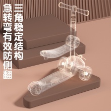 滑板车儿童车 1-3岁宝宝可坐可滑一键折叠工厂儿童滑板车