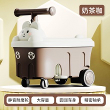 儿童四轮滑行车萌娃生日礼物2-5岁小朋友静音学步车男女宝溜溜车