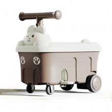 儿童四轮滑行车萌娃生日礼物2-5岁小朋友静音学步车男女宝溜溜车