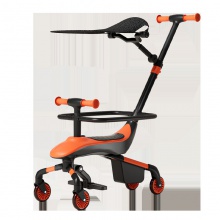 新款溜娃神器宝妈1-3-5岁四轮遛娃推车神器平衡车滑步车三合一遛