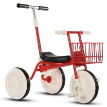 新款折叠儿童三轮车脚踏车免充气婴儿手推车宝宝车带推把