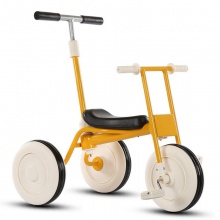 新款折叠儿童三轮车脚踏车免充气婴儿手推车宝宝车带推把