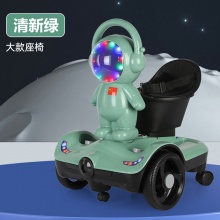 卡丁车太空人儿童电动飘移平衡车可充电遥控玩具车小孩代步转转车