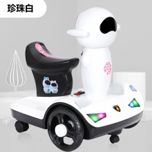 儿童太空人电动平衡车带音乐灯光遥控 大号电动车1-5岁双驱电瓶车
