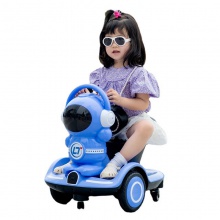 新款儿童电动车太空人平衡摩托车可坐宝宝 瓦力车 遥控 漂移车