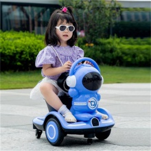新款儿童电动车太空人平衡摩托车可坐宝宝 瓦力车 遥控 漂移车