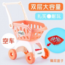 儿童仿真超市购物车宝宝过家家男孩女孩水果蔬菜切切乐手推车玩具
