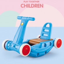 婴儿多功能学步车三合一手推助步滑行车摇摇马儿童多用车宝宝玩具