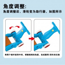 婴儿多功能学步车三合一手推助步滑行车摇摇马儿童多用车宝宝玩具