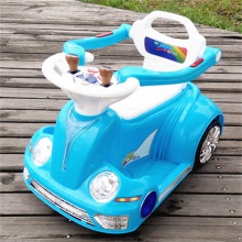 儿童电动车四轮双驱遥控童车男女可坐摩托车室内汽车摇摆车带推杆