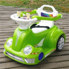 儿童电动车四轮双驱遥控童车男女可坐摩托车室内汽车摇摆车带推杆