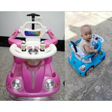 儿童电动车四轮双驱遥控童车男女可坐摩托车室内汽车摇摆车带推杆