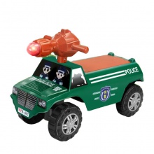仿真特警儿童四轮滑滑车带有音乐灯光 适合1-3周岁男女宝宝滑滑车