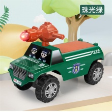 仿真特警儿童四轮滑滑车带有音乐灯光 适合1-3周岁男女宝宝滑滑车