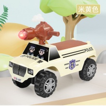 仿真特警儿童四轮滑滑车带有音乐灯光 适合1-3周岁男女宝宝滑滑车