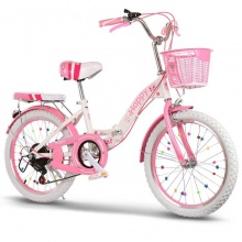 儿童自行车女孩7岁以上公主单车22寸两轮小学生六年级不带辅助轮