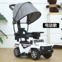儿童充电电动车四轮车滑行车婴儿手推车宝宝推杆玩具车防侧翻外出