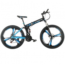 折叠自行车26寸变速减震单车bicycle碟刹学生山地自行车