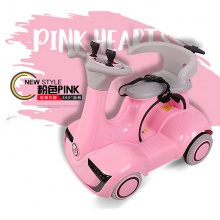 儿童电动摩托车瓦力碰碰车双驱四轮摇摆玩具宝宝早教车