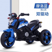 儿童电动摩托车男孩充电三轮车女宝宝可坐人小孩玩具车遥控电瓶车