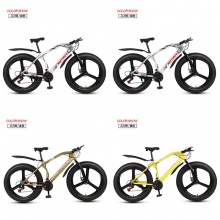 厂家供应雪地车沙滩车26寸双碟刹宽胎越野变速车自行车成人山地车