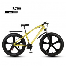 26寸双碟刹宽胎越野变速车自行车成人山地车雪地车沙滩车厂家供应
