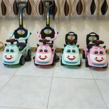 宝宝学步车滑行助步车带推把儿童玩具车四轮手推扭扭车溜溜车