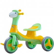 羊驼儿童三轮车1-6岁卡通脚踏玩具车 带音乐灯光小孩滑行车溜溜车