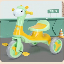 羊驼儿童三轮车1-6岁卡通脚踏玩具车 带音乐灯光小孩滑行车溜溜车