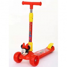 儿童卡通滑板车3-6-14岁闪光四轮三轮脚踏车可折叠滑滑车