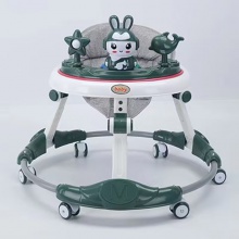 塑料宝宝训练粉手推孩子玩具车助行器走路 圆盘学步车