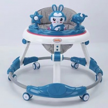 塑料宝宝训练粉手推孩子玩具车助行器走路 圆盘学步车