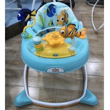 婴儿学步车防侧翻多功能车大底盘带音乐 方盘学步车